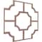 Ekena Millwork 33W x 33H x 38T Small Bradley Decorative Fretwork Wood Ceiling Panels, Walnut CELW33X33X0375BRDWA - alternate 2